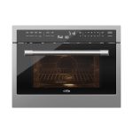 KoolMore 24 Inch Built-in Convection Oven and Microwave Combination with Broil, Soft Close Door, 1000 Watt Power, Stainless Steel Finish, Touch Control LCD Display (KM-CWO24-SS)