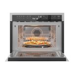 KoolMore 24 Inch Built-in Convection Oven and Microwave Combination with Broil, Soft Close Door, 1000 Watt Power, Stainless Steel Finish, Touch Control LCD Display (KM-CWO24-SS)